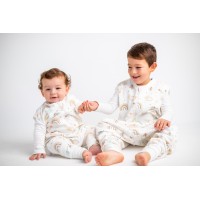 Gökkuşağı Çift Katlı Pazen Çocuk Bebek Kışlık Uyku Tulumu (20-24 Derece Oda Sıcaklığı) 1 Tog