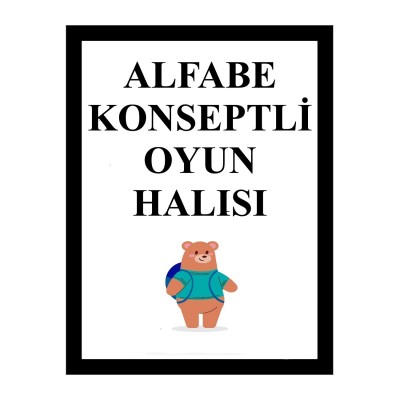 Alfabe Konseptli Oyun Halısı