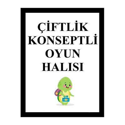 Çiftlik Konseptli Oyun Halısı