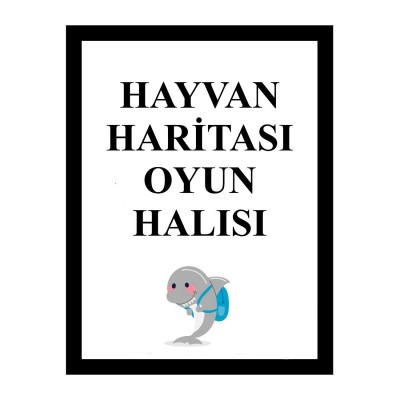 Hayvan Haritası Oyun Halısı