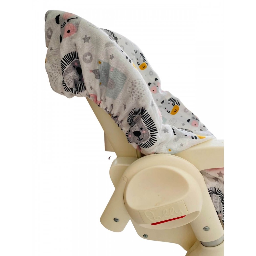 Sevimli Yüzler ve Tilkili Müslin Oto Koltuk Kılıfı - Lastikli Çift Kat